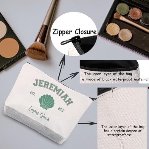 TSOTMO Cousins Beach Characters Gift Jeremiah Fisher Gift TV Show Team Jeremiah Gift Turned Pretty Series Turned Pretty Series Makeup Bag (JEREMIAH Beach)