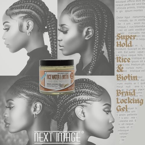 Super Hold Braid Locking Gel with Rice Water - Natural Hair Styling