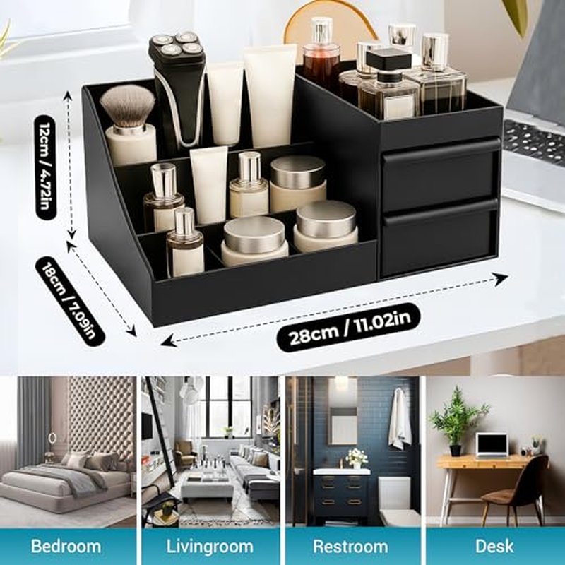 Cologne Organizer for Men, Bathroom Countertop Organizer, Vanity Storage Shelf, Perfume & Cologne Stand, Dresser Rack, Organizador de Perfumes, Bedroom essentials for men, Birthday Gift for Men