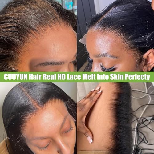 18 Inch Deep Wave Lace Closure Human Hair Extensions for Black Women - Free Part, Pre-Plucked, Natural Black