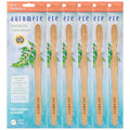 Sustainable Bamboo Toothbrush Pack of 6 - Soft Bristles, Natural Oral Care