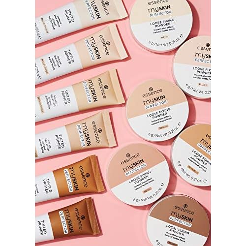 essence | My Skin Perfector Loose Fixing Powder | Instant Blur Effect & Natural Matte Finish | Vegan, Paraben Free, Gluten Free, Oil Free | Cruelty Free (30 | Medium)