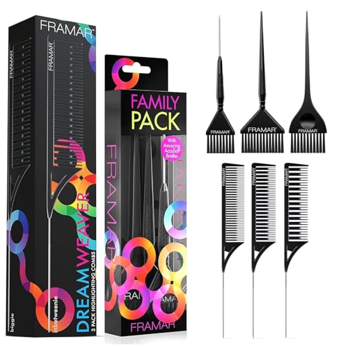 Hair Color Brush Set for Highlighting and Root Touch-Ups - Professional Salon Tools