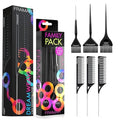 Hair Color Brush Set for Highlighting and Root Touch-Ups - Professional Salon Tools