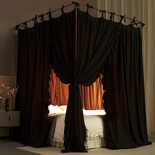 Double Layer Bed Canopy Mosquito Net for Girls and Adults - Black, 78 x 86 inches (Variation of THIS listing)