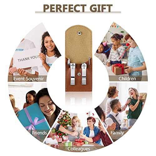 Lasnten 24-Piece Manicure & Pedicure Nail Clipper Set - Brown, 4-in-1