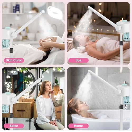 Professional Facial Steamer for Home & Spa with Hot Mist & Ionic Spray