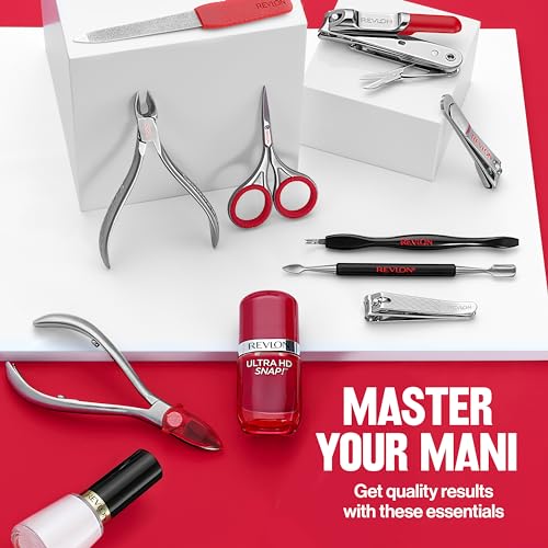 Revlon Catch-All Nail Clipper, Manicure Tool with a Contoured Blade & Built-in Nail Catcher for Mess-Free Grooming, 1 Count