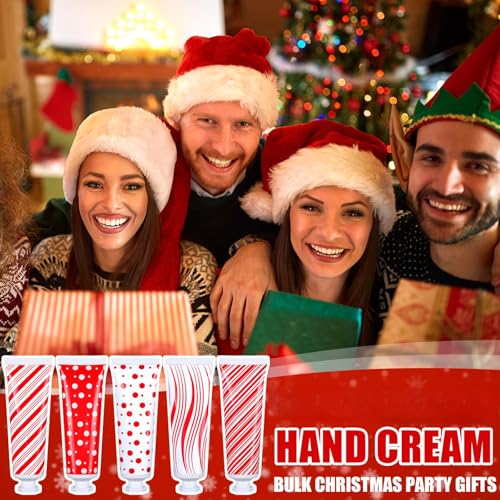 30 Pcs Christmas Hand Cream Set - Peppermint Candy Travel Size Holiday Gift