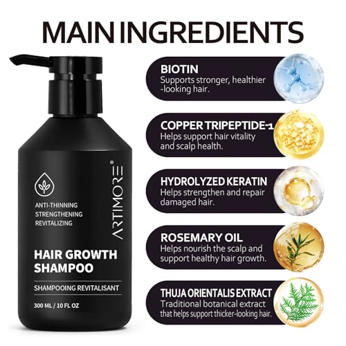 Biotin Rosemary Shampoo for Hair Growth & Strengthening - 300ml