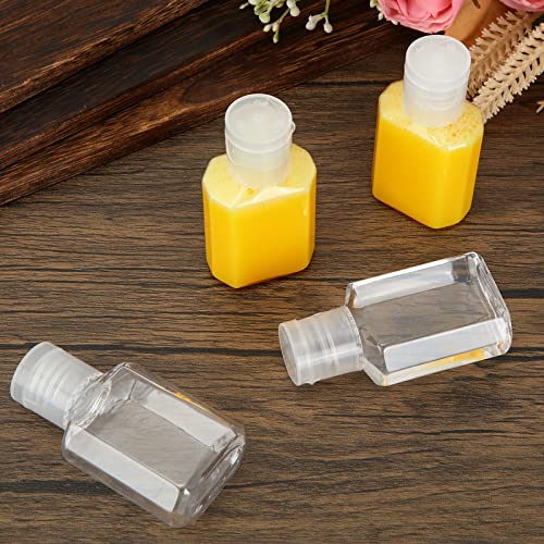 100PCS 1oz Travel Plastic Bottles with Flip Cap - Refillable Cosmetic Containers