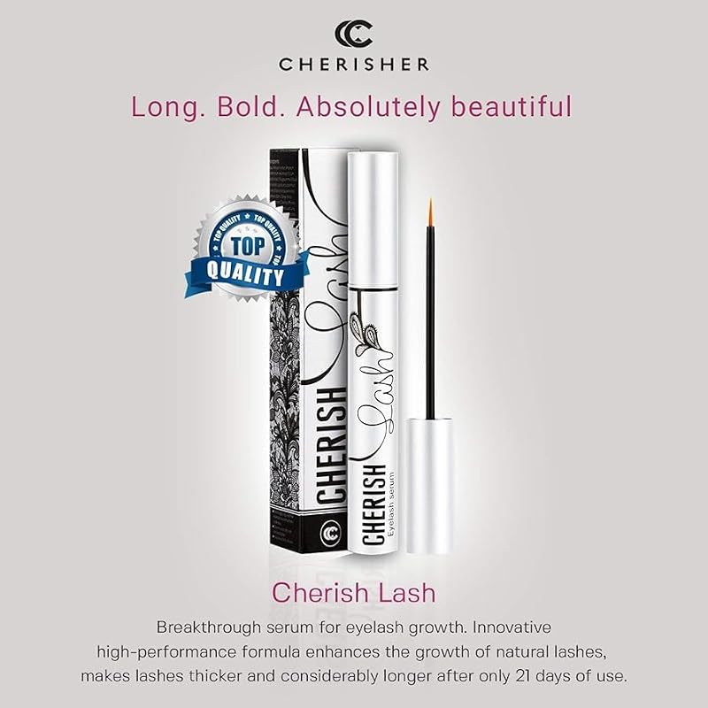 Natural Eyelash Growth Serum - Thick, Long & Luscious Lashes | Vegan & Paraben-Free