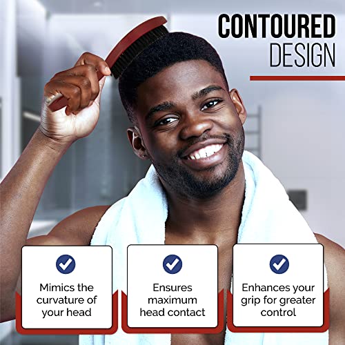 Men's 360 Wave Brush Set - Soft, Medium & Hard Handle Grooming Brushes