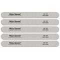 Forte Zebra Straight Nail File 100/100 Pink Center 5 pack