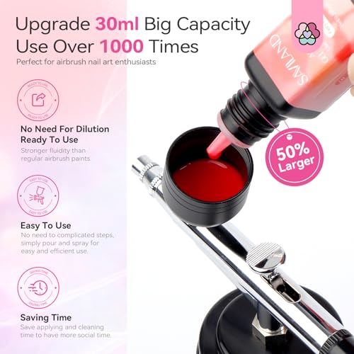 SAVILAND Airbrush Gel Nail Polish & Airbrush Cleaner Instant Cleaning