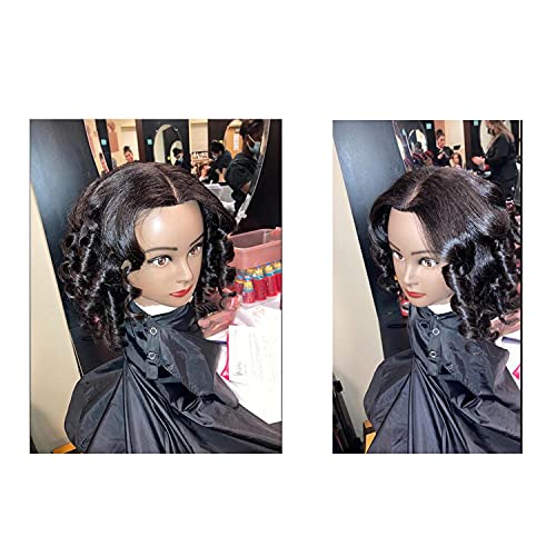 Mannequin Head with 16 Inch Real Afro Hair for Hairdressing - Variation 6611B0216