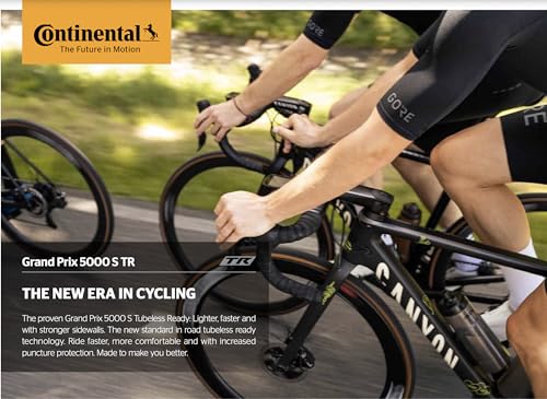 Continental Grand Prix 5000 S TR Tubeless Road Bike Tire 700x28 Black/Transparent