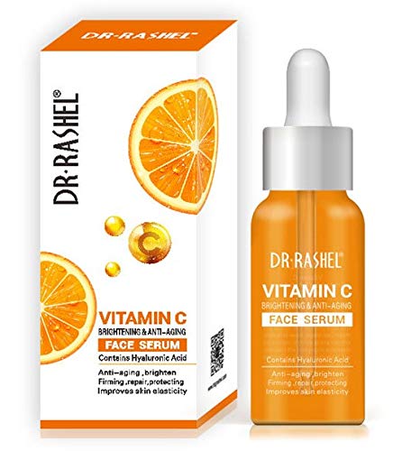 Dr Rashel Vitamin C Face Serum with Hyaluronic Acid & Collagen Eye Masks - Anti-Aging, Firming, Hydrating - Pack of 2