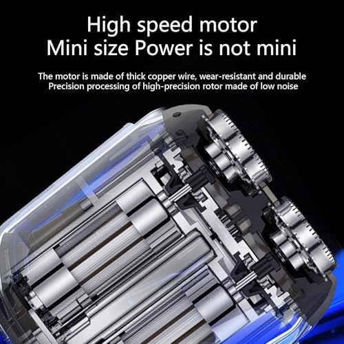 Mini Electric Shaver for Men and Women, Dual Head Portable Razor with Smart Sensor, Compact Travel Size Pocket Shaver, USB-C Rechargeable, Wet & Dry IPX6 Waterproof, Low Noise, Easy to Clean