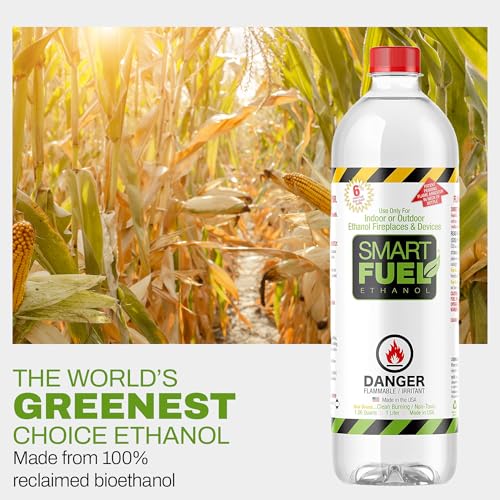 Bioethanol Fuel Pack of 6 - 6 Liters for Fire Pits and Indoor Burners