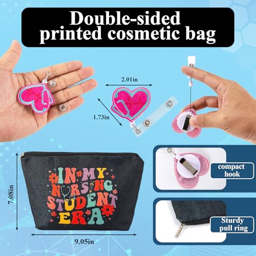 Nurse Makeup Bag+10 Pcs Trinket,Nursing Student Gifts,The Memories In My Nursing Student Era,Nurse Graduation Gifts,Future Nurse Gift, Medical Student Gift, International Nurses Day Presents