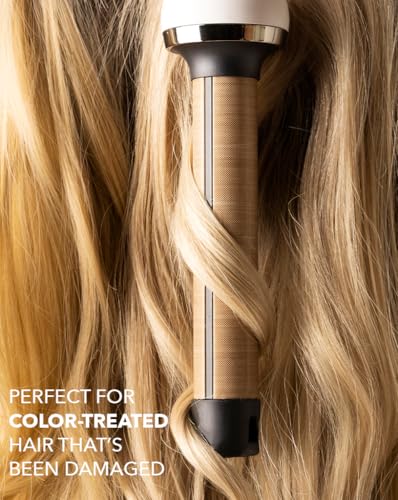 Ceramic Curling Iron with 1-Inch Barrel - Frizz Control & Heat Shield