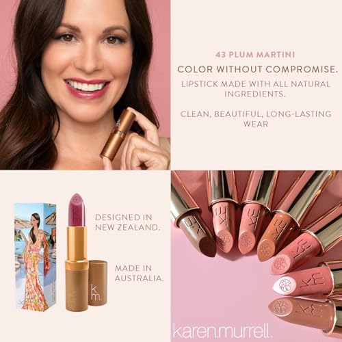 Natural Lipstick Lip Tint - Plum Martini Sheer Glossy Buildable & Moisturizing
