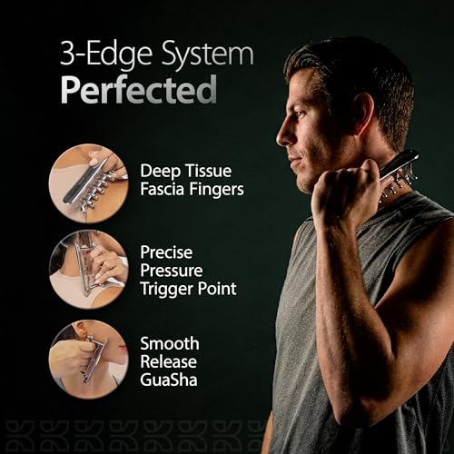 KOAPRO Facial Facia Blaster Tool for Sensitive Fascia Blasting - Face Gua Sha Tool Helps Lymphatic Drainage and Cellulite Reduction, Neck and Face Fascia Roller for Tight Skin, Deep Tissue Massager