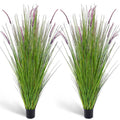 2 Pack 5ft Tall Artificial Lavender Plants with Pots for Indoor & Outdoor Decor