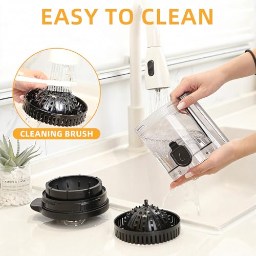 Electric Citrus Juicer Machine with 2 Cones - Automatic Orange & Lemon Juicer