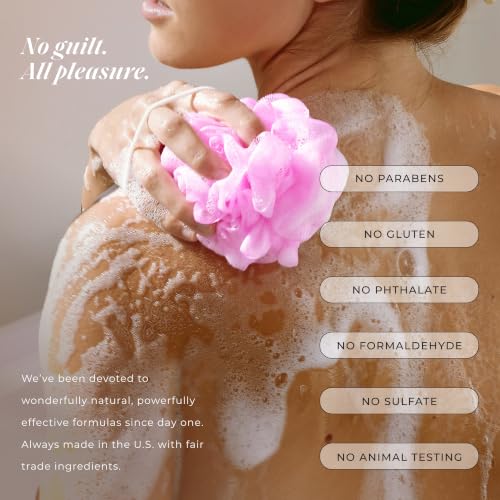Sugar Lavender Shower Oil & Bubble Bath - 10 Fl Oz Moisturizing Body Wash with Probiotics & GrapeSeed Oil - Multi-Use Cleanser for Shower, Bath & Shaving