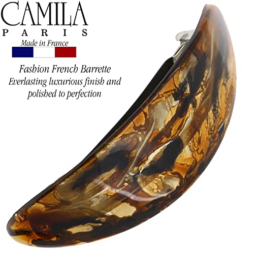 Camila Paris CP3322 Gold Hair Barrette for Thick Hair – No Slip Clasp