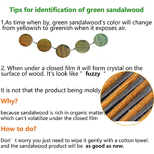 Green Sandalwood Wide Tooth Hair Comb for Thick Curly Hair - Massage & No Static - With Free Storage Pouch