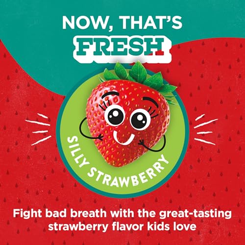 Kids Fluoride Mouthwash Silly Strawberry 16 Fl Oz Pack of 6 - Natural Cavity Protection