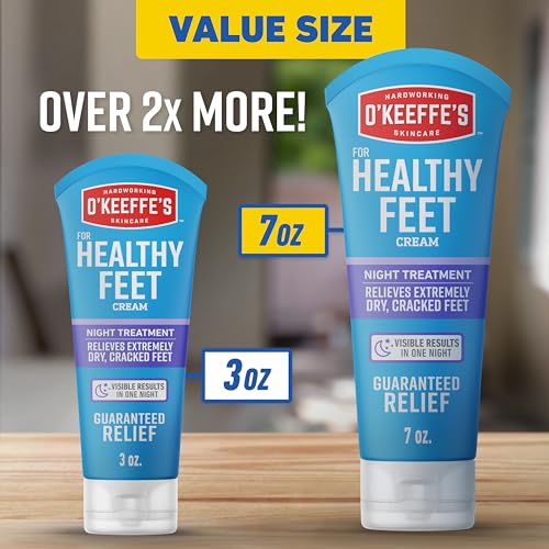 O'Keeffe's Healthy Feet Night Treatment Foot Cream 7 oz Tube Pack of 2