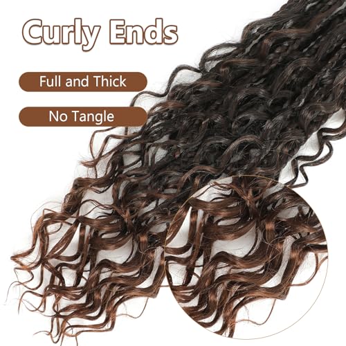 Boho Goddess Box Braids Crochet Hair 10 Inch 1B/30 - 8 Packs