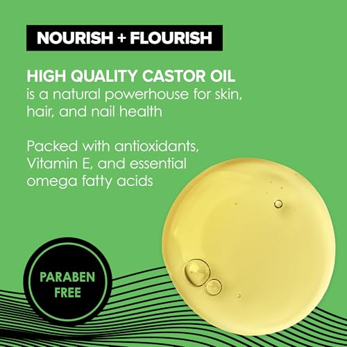 Pure Castor Oil 128 Fl Oz - Cold-Pressed, Unrefined, Hexane Free, Skin & Hair Nourishing