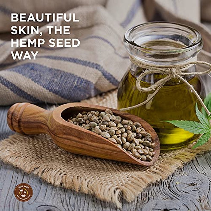 Hemp Seed Moisturizing Oil Spray - 8 oz - Smooth, Moisturize & Protect Skin - With Vitamin E + Hemp Seed, Coconut & Avocado Oils - Vegan, Cruelty Free