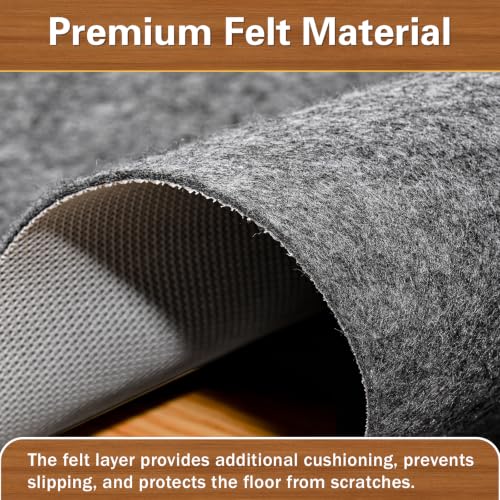 9x12 ft Waterproof Rug Pad Non-Slip Felt Carpet Cushion for All Floors