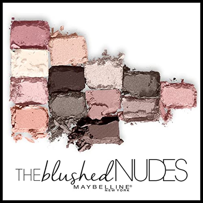 MAYBELLINE The Blushed Nudes Eyeshadow Palette Makeup & Fit Me Powder Blush, Lightweight, Smooth, Blendable, Long-lasting All-Day Face Enhancing Makeup Color, Mauve, 1 Count