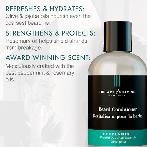 Beard Conditioner for Soft, Nourished Beard - Peppermint, 4 Fl Oz