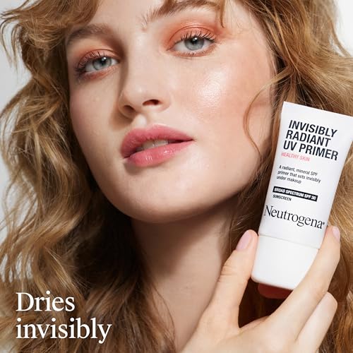 Neutrogena Healthy Skin Invisibly Radiant UV Face Primer with SPF 30, Mineral Sunscreen Makeup Primer, Broad Spectrum SPF 30, Suitable for All Skin Types, 1 fl. oz