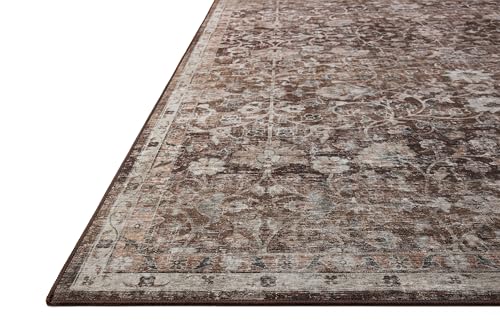 Loloi Amber Lewis Josie Collection Earth/Natural 2'6" x 12' Rectangular Runner Rug, Machine Washable