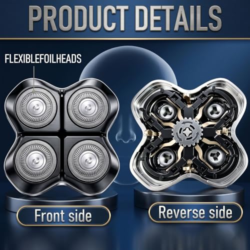 Blue Replacement Blades for Freebird FlexSeries Pro Head Shaver Kit