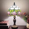 Pink Tulip Tiffany Table Lamp Small Stained Glass Desk Lamp 3-Way LED – XPHMXP