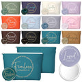 Christian Makeup Bags with Mirrors - Bible Verse Gift Set, Vintage, 12 Pieces