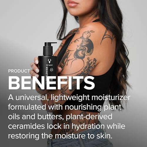 Mad Rabbit Replenish Tattoo Body Lotion 9.5 oz Fragrance-Free - Hydrating Skin Moisturizer for Tattoos & Dry Skin - Pack of 1