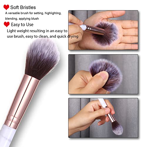 8 Colors Face Matte Blush Palette Shading Blusher - Buildable Facial Cheek Blusher Contour Bronzing Pressed Powder Makeup Pallet Women Gift Set (8 Colors Blush Contour Palette with brush)