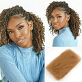 DéBUT Honey Blonde Kinky Afro Human Hair Bulk 50g 12 Inch for Locs & Braids