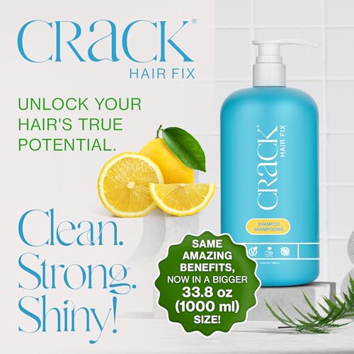 Crack Hair Fix Moisturizing Sulfate-Free Shampoo with Pump 33.8 Oz
